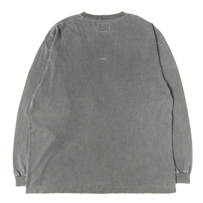 23SS オーバーダイ加工 ロングスリーブ Tシャツ(AII 02 / LS / COTTON. SIGN)