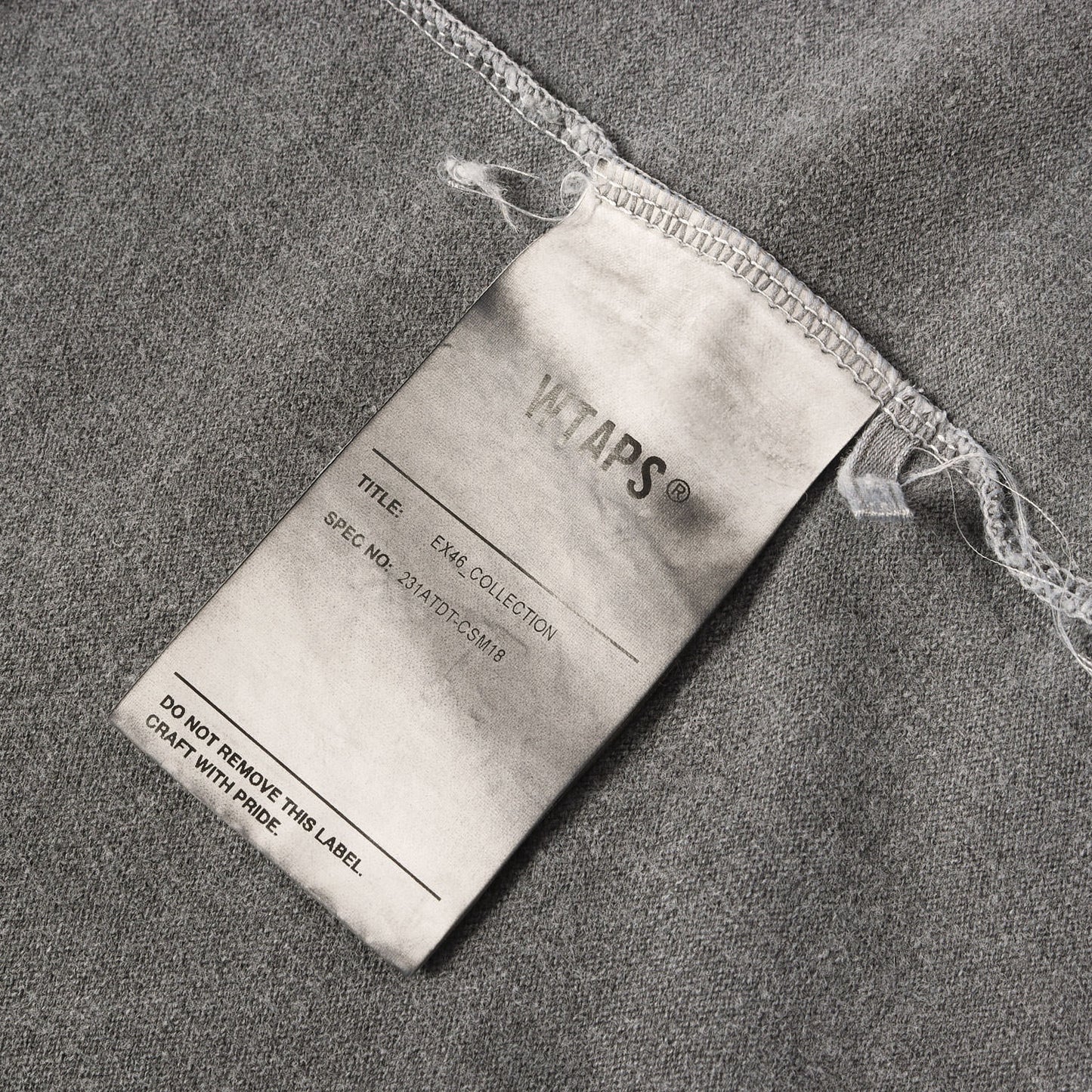 23SS オーバーダイ加工 ロングスリーブ Tシャツ(AII 02 / LS / COTTON. SIGN)