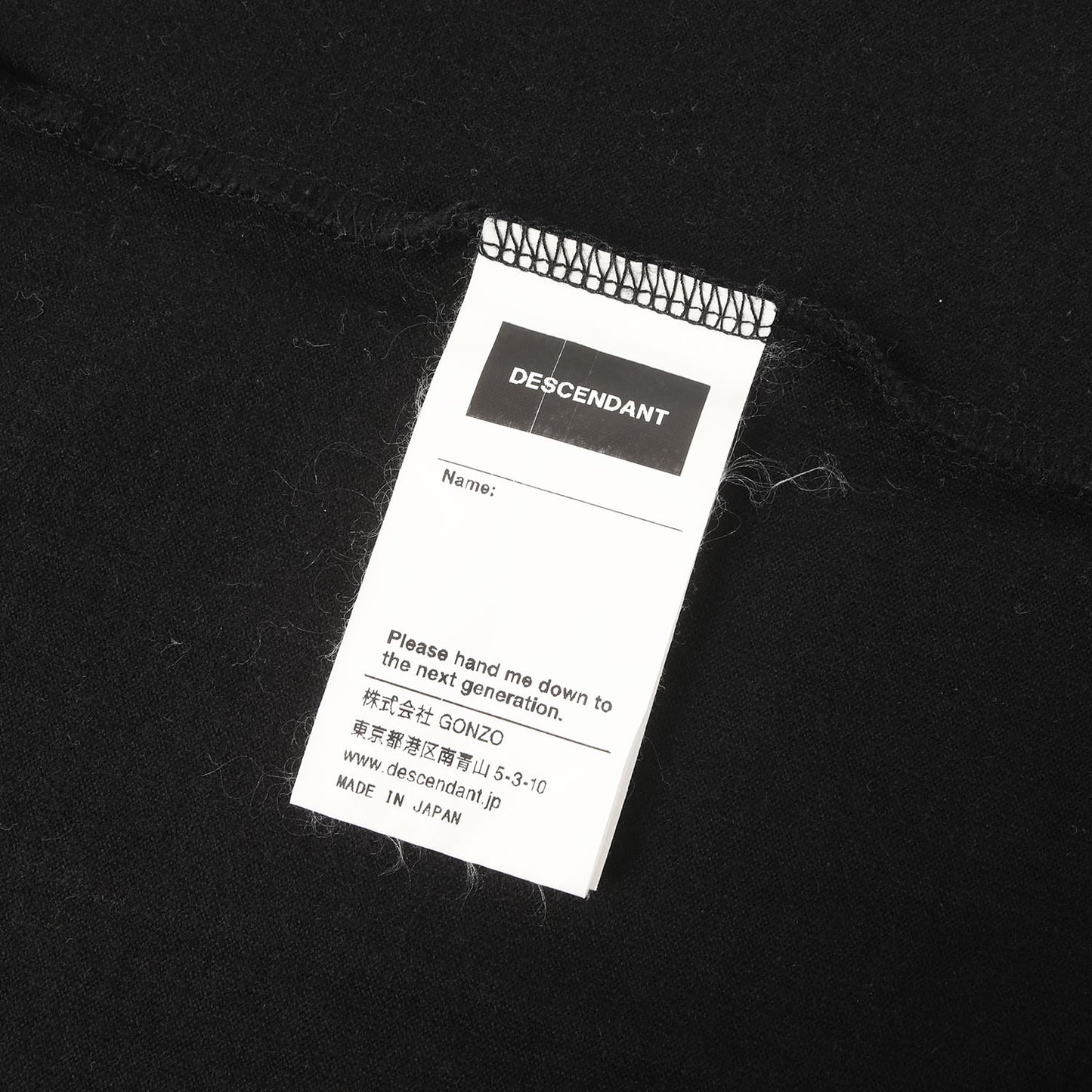 ワンポイント刺繍 クルーネック Tシャツ