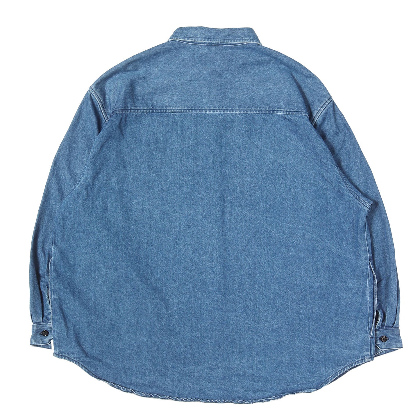 24SS オーバーサイズ ウォッシュド デニムシャツ(WCPO 02 / LS / COTTON. DENIM)