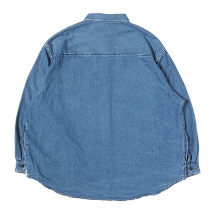 24SS オーバーサイズ ウォッシュド デニムシャツ(WCPO 02 / LS / COTTON. DENIM)
