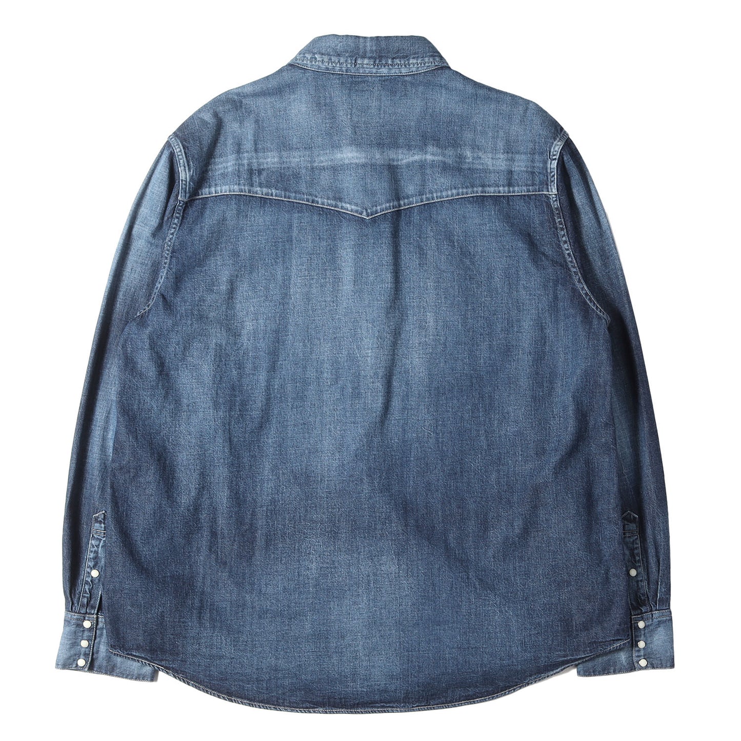 25SS ヴィンテージ加工 ウエスタン デニムシャツ(SOCIAL SCULPTURE SHIRT DMGD)