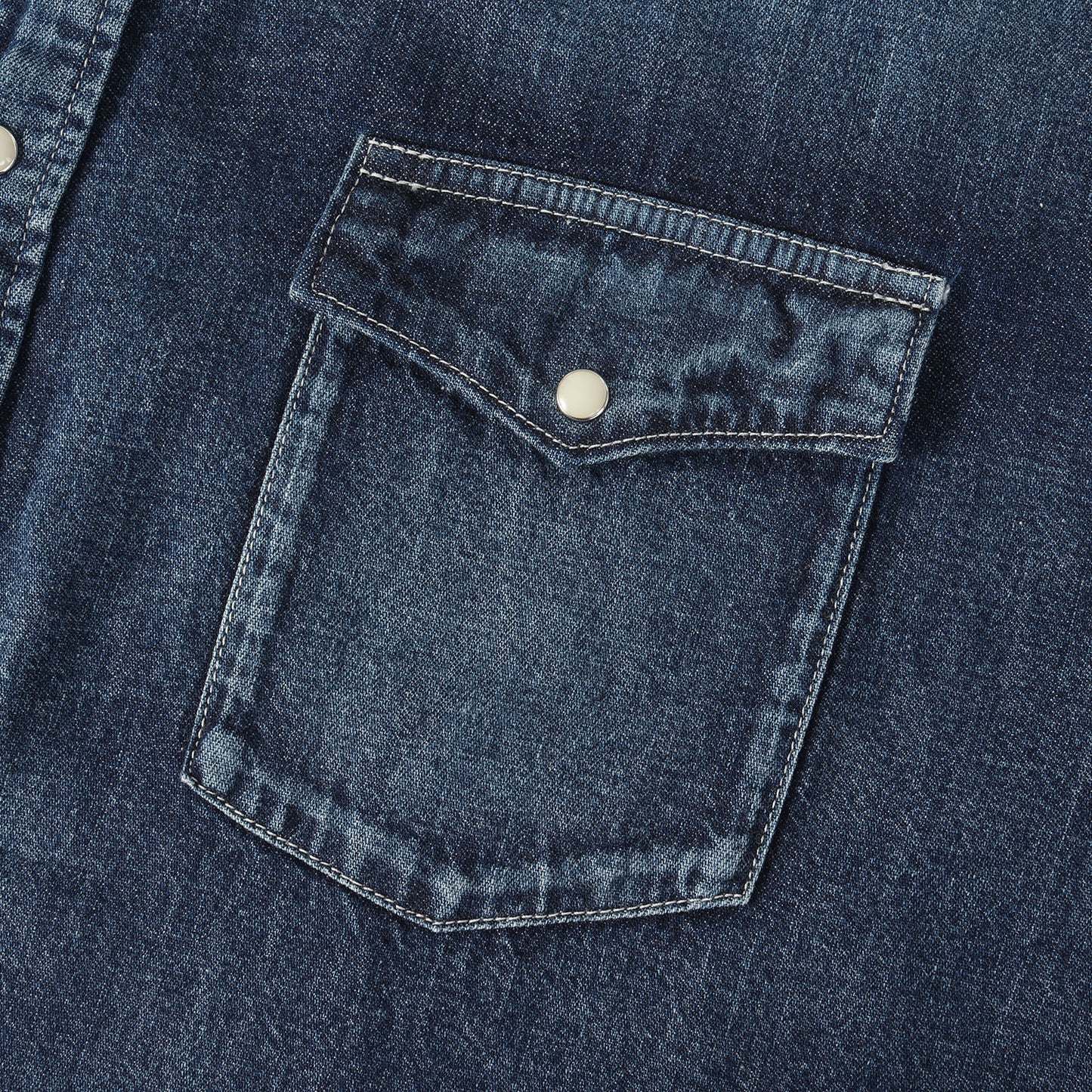 25SS ヴィンテージ加工 ウエスタン デニムシャツ(SOCIAL SCULPTURE SHIRT DMGD)