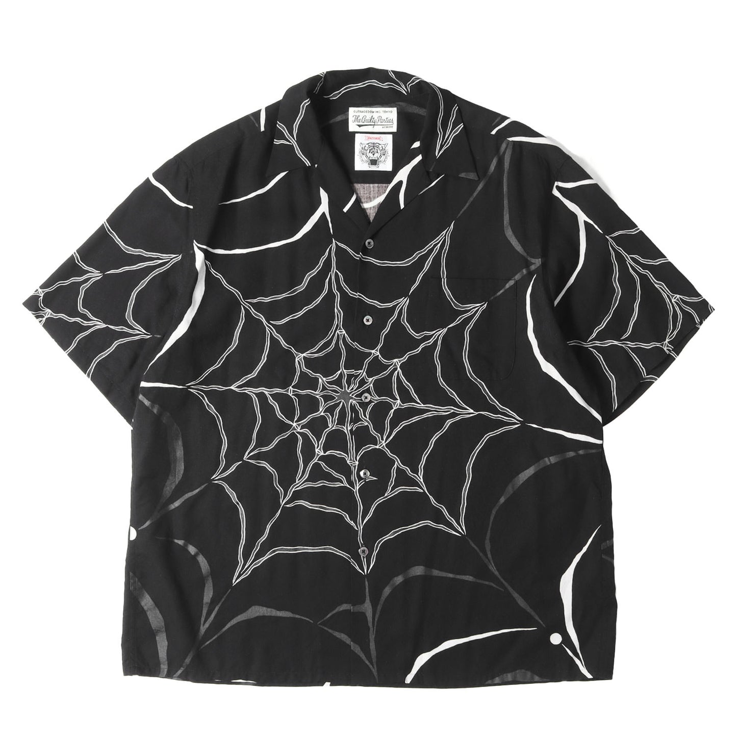 21AW ×WOLF'S HEAD スパイダーウェブ ハワイアンシャツ / アロハシャツ(S/S HAWAIIAN SHIRT)