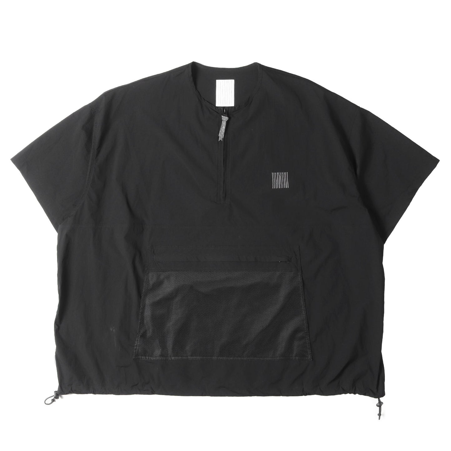 23SS ストレッチナイロン ハーフジップ プルオーバー 半袖シャツ(HALF ZIP NYLON SHIRT)