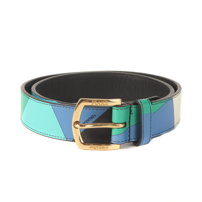 21SS ×Emilio Pucci アーカイブ柄 レザーベルト(Belt)