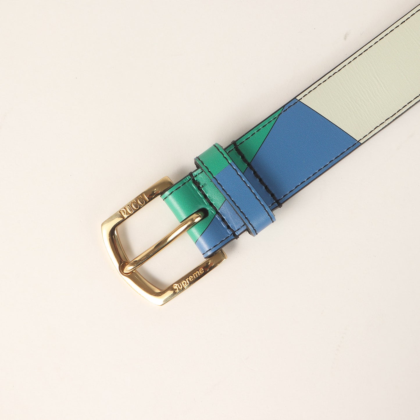 21SS ×Emilio Pucci アーカイブ柄 レザーベルト(Belt)