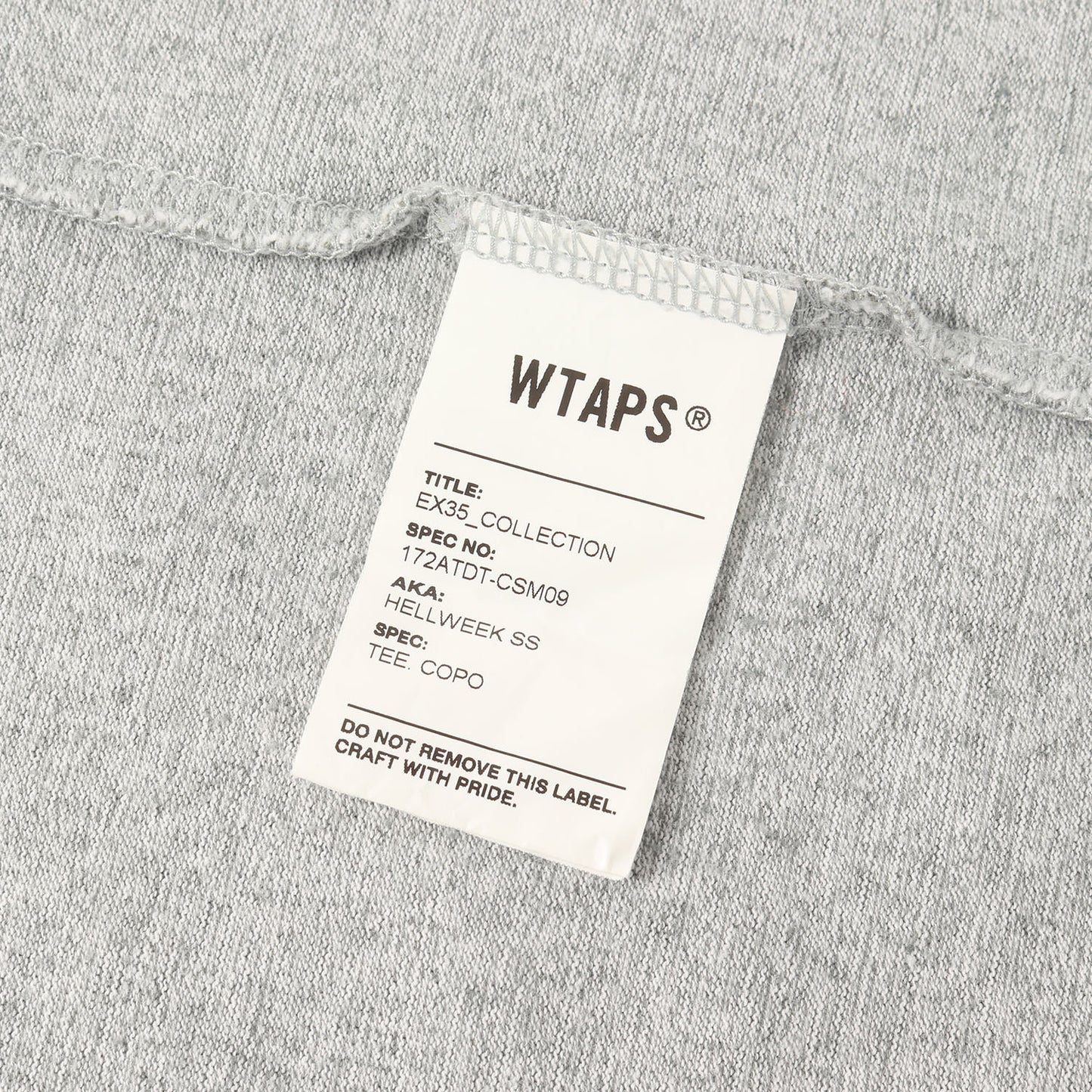 ブランドロゴ刺繍 クルーネック Tシャツ(HELLWEEK SS TEE)