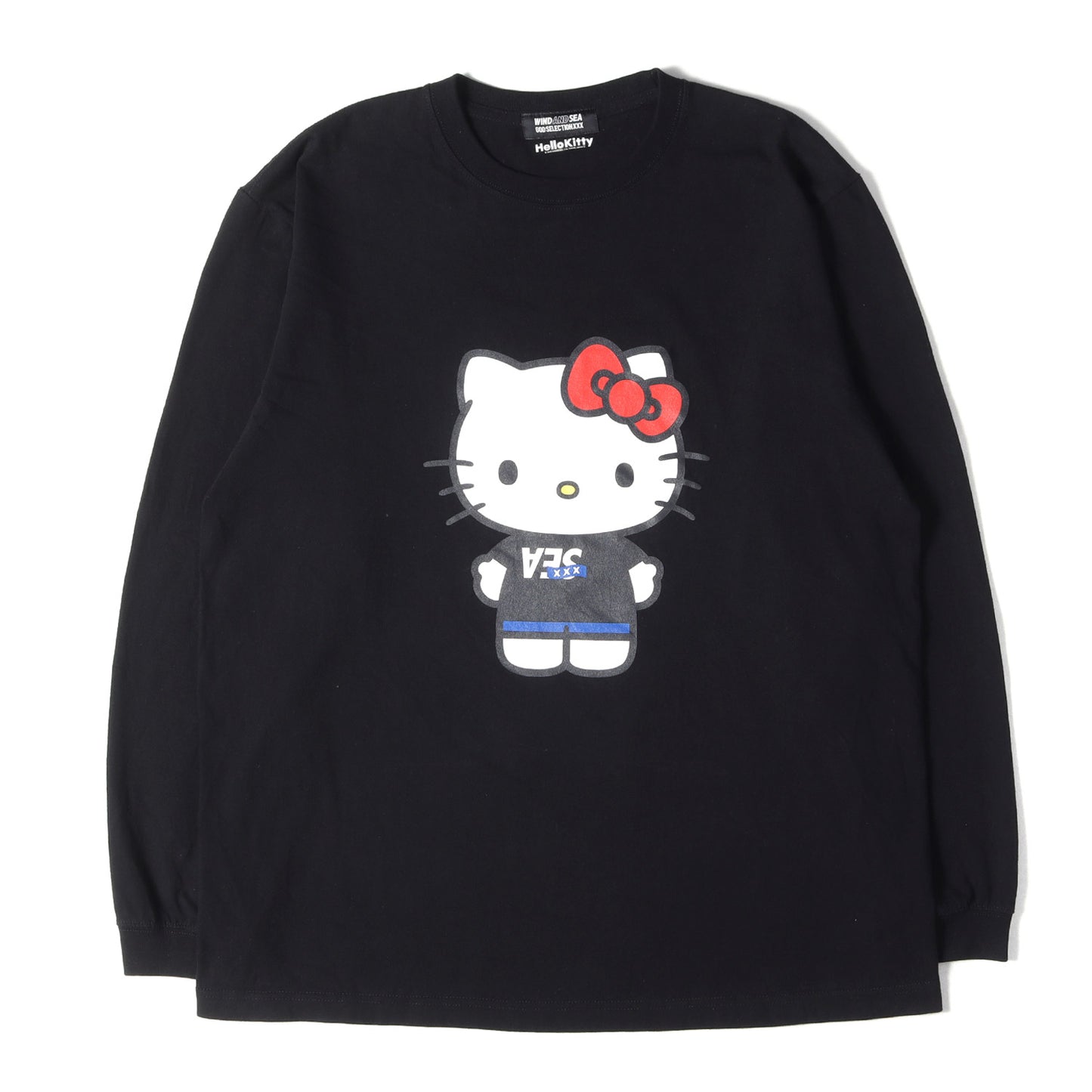 22AW ×GOD SELECTION XXX ×Hello Kitty キティちゃん ロングスリーブ Tシャツ