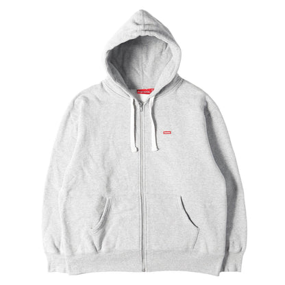 22AW スモールBOXロゴ ジップ スウェットパーカー(Small Box Drawcord Zip Up Hooded Sweatshirt)