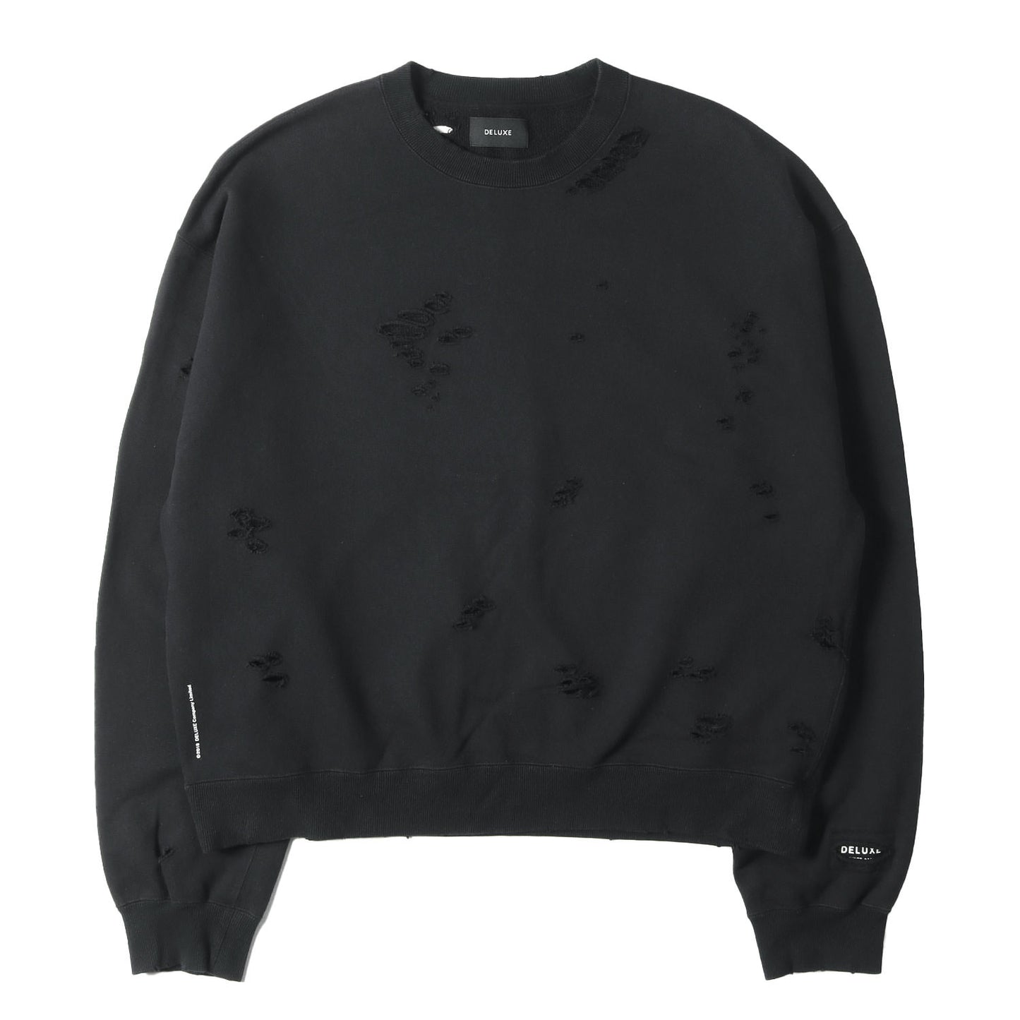 24AW ダメージ加工 オーバーサイズ スウェット(Sabotage)