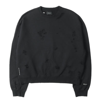 24AW ダメージ加工 オーバーサイズ スウェット(Sabotage)