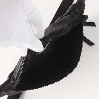 カウハイドレザー ウエストバッグ(Leather Waist Pack)