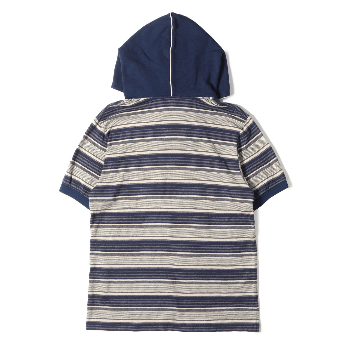 スウェットフード付き ボーダー Tシャツ