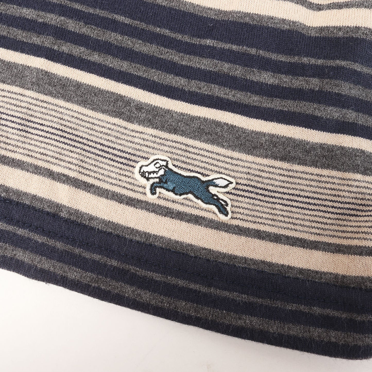 スウェットフード付き ボーダー Tシャツ