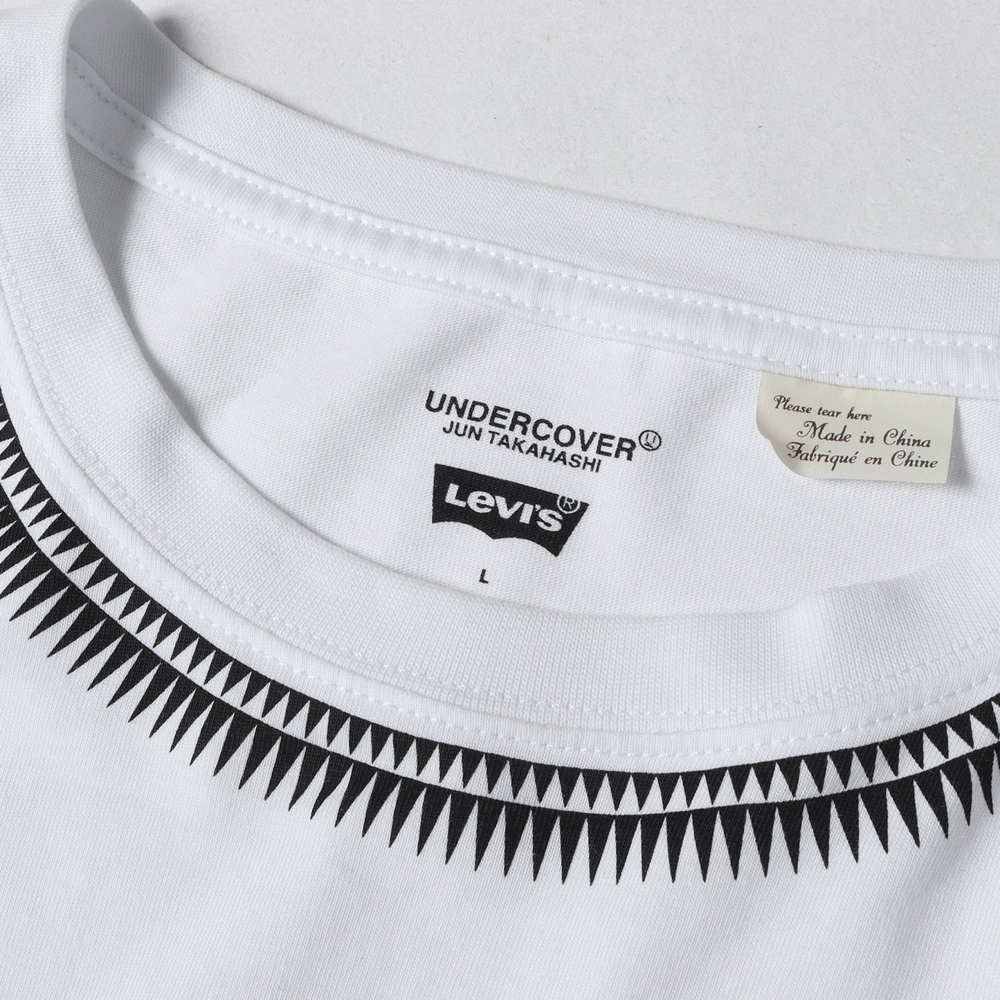 25SS ×Levis トライアングルプリント ロングスリーブ Tシャツ