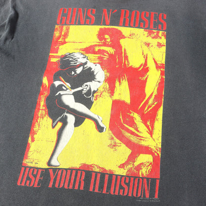 [雰囲気抜群] 90s Guns N Roses Use Your Illusion ガンズ・アンド・ローゼズ Tシャツ / USA製 BROCKUM