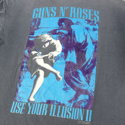 [雰囲気抜群] 90s Guns N Roses Use Your Illusion ガンズ・アンド・ローゼズ Tシャツ / USA製 BROCKUM
