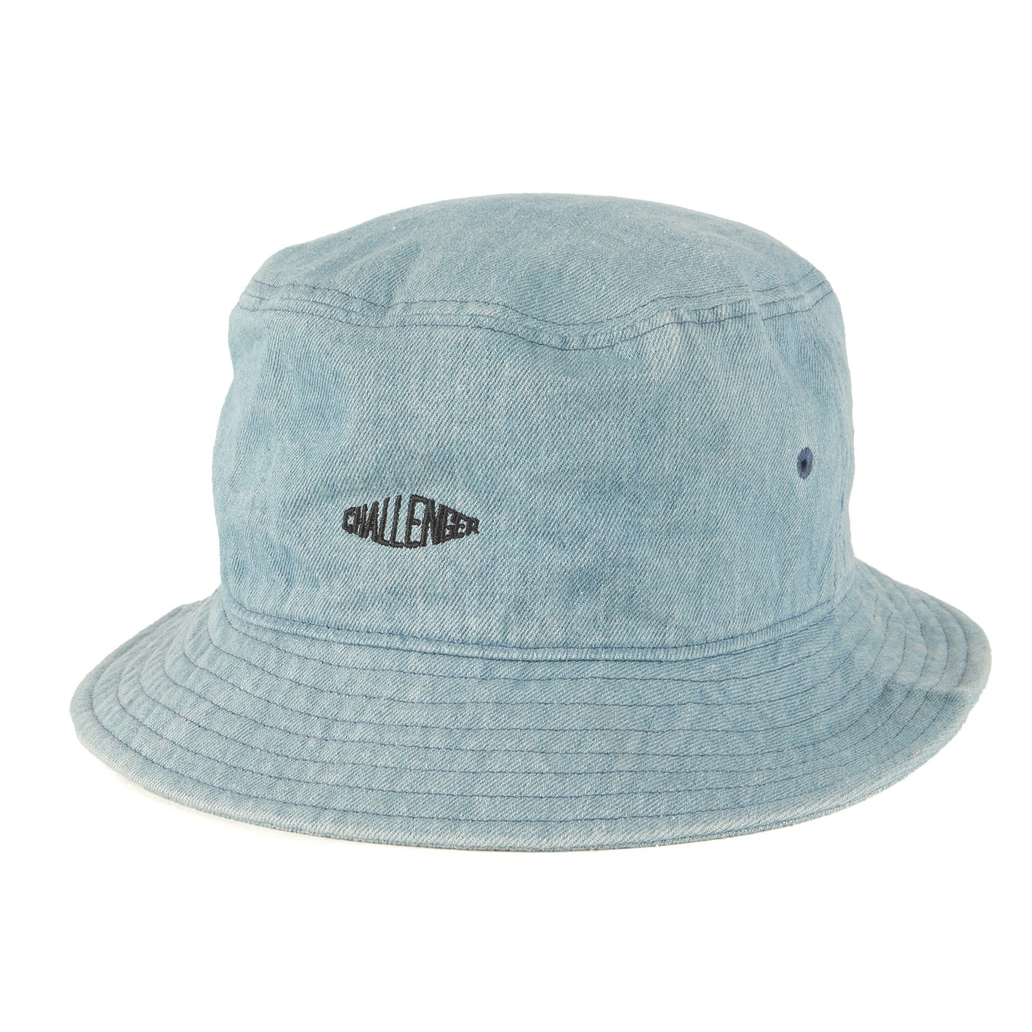 23SS ロゴ刺繍 ウォッシュド デニム バケットハット(DENIM BUCKET HAT)