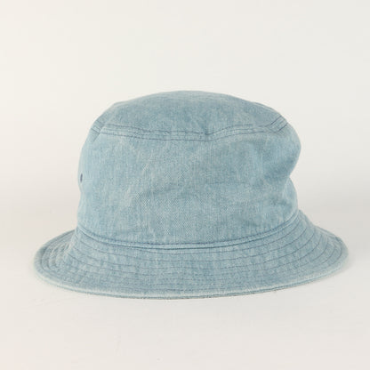 23SS ロゴ刺繍 ウォッシュド デニム バケットハット(DENIM BUCKET HAT)