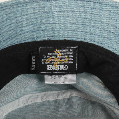 23SS ロゴ刺繍 ウォッシュド デニム バケットハット(DENIM BUCKET HAT)