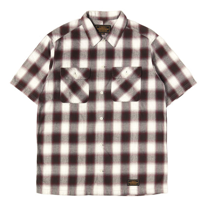 20SS オンブレチェック フランネル 半袖シャツ(B&C / C-SHIRTS. SS)
