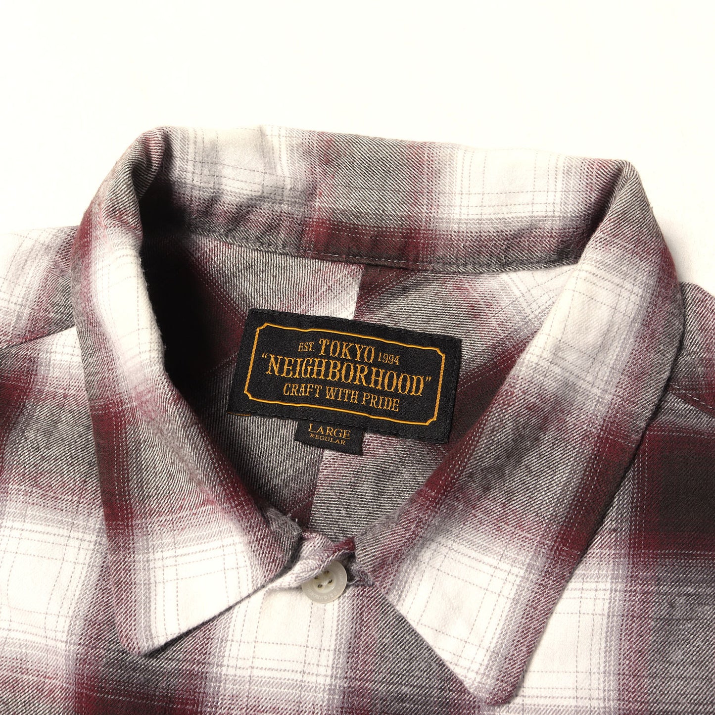 20SS オンブレチェック フランネル 半袖シャツ(B&C / C-SHIRTS. SS)