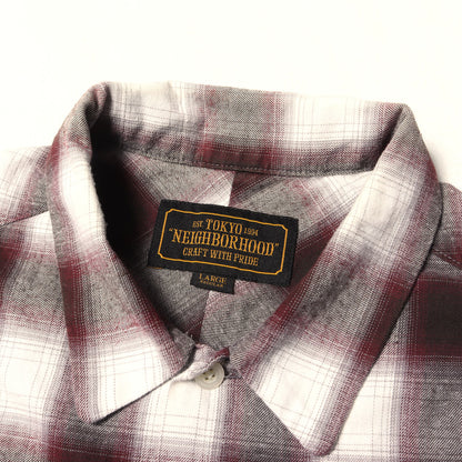 20SS オンブレチェック フランネル 半袖シャツ(B&C / C-SHIRTS. SS)