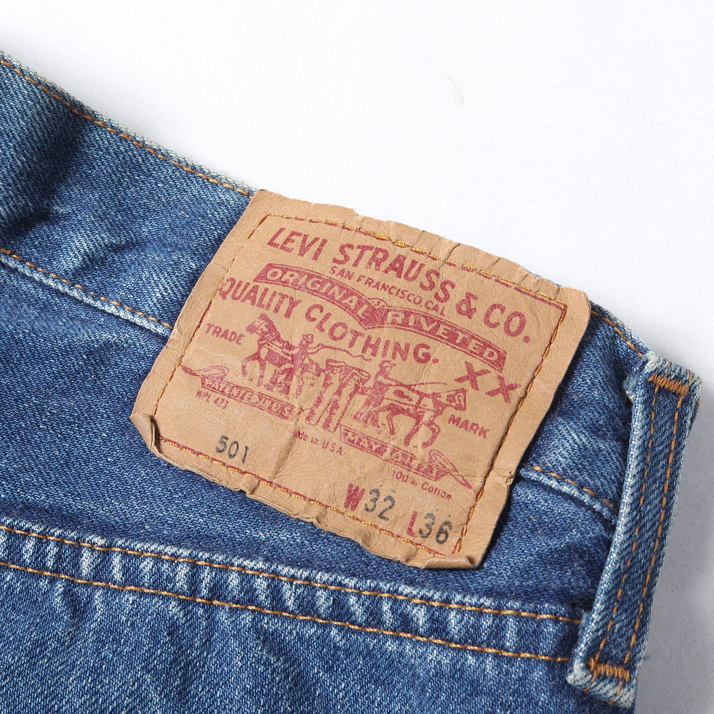[110周年記念モデル] 90s 501 Big E デニムパンツ / USA製 ボタン裏刻印555 バレンシア工場