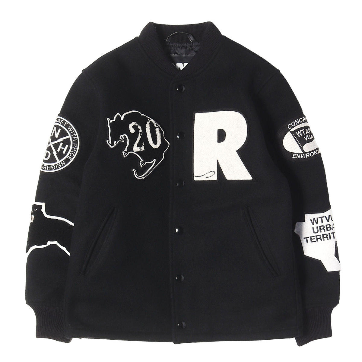 20周年記念 2025年 初売り限定 ×NEIGHBORHOOD ×WTAPS メルトン スタジャン / バーシティジャケット(20th ALL MELTON JACKET)