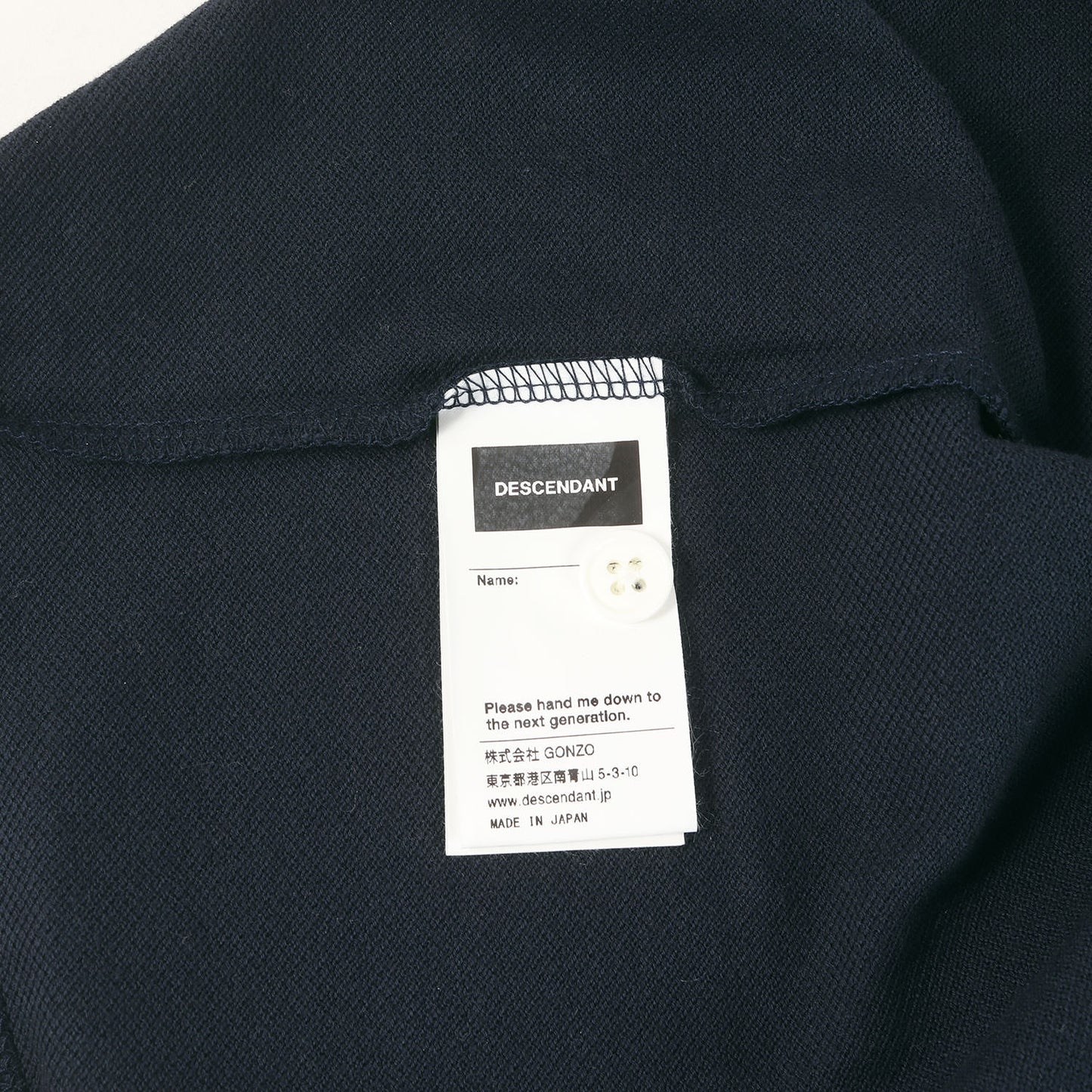23SS ワンポイント刺繍 鹿の子 ポロシャツ(CACHALOT POLO SS)