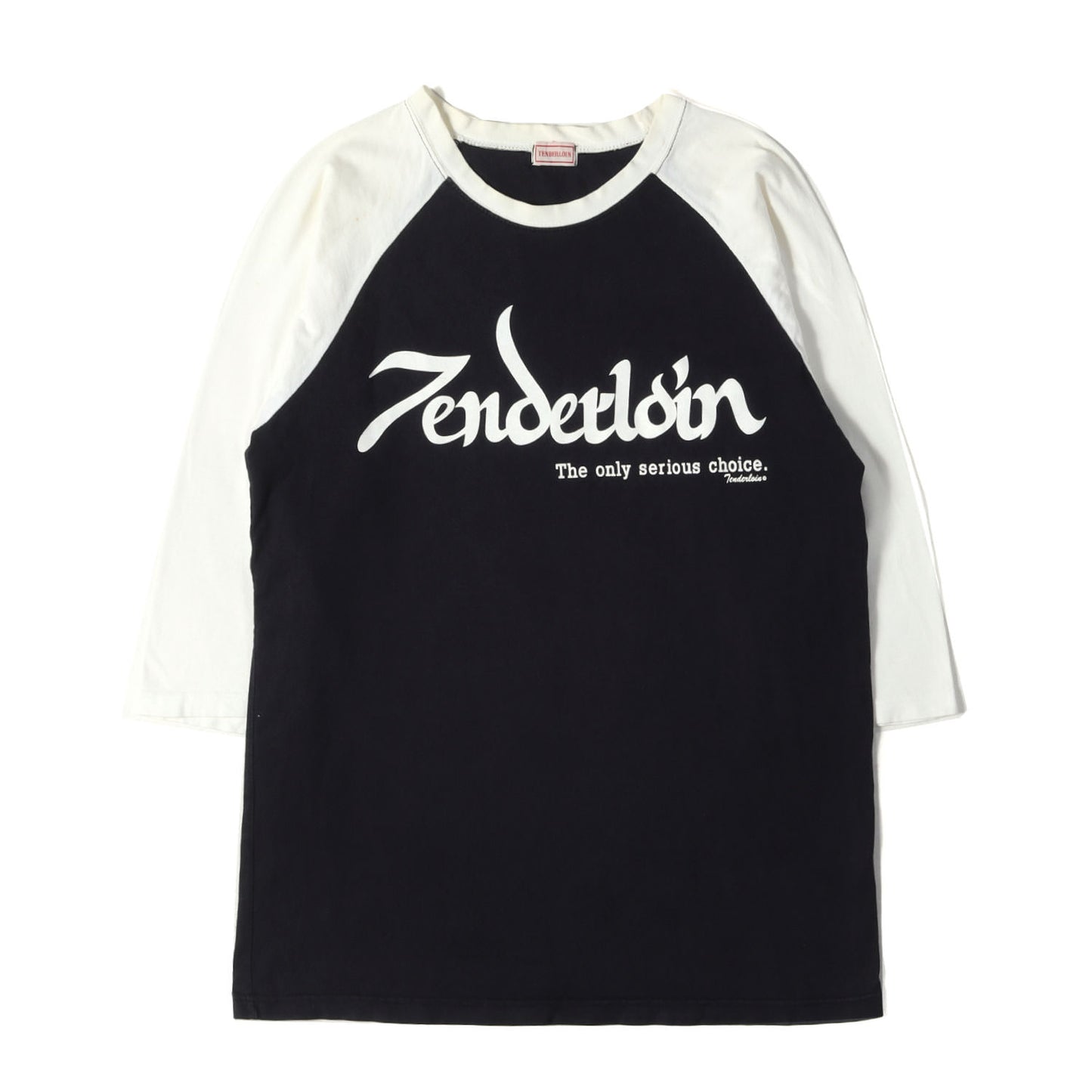 00s ジルジャンロゴ ラグラン 7分袖 Tシャツ