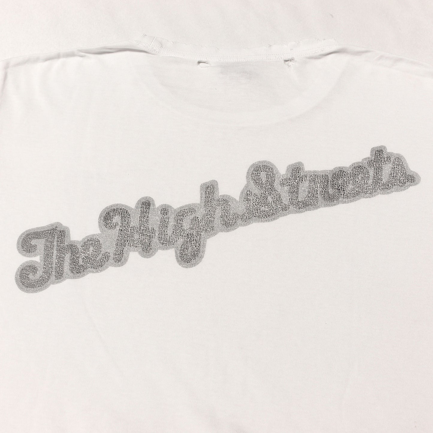00AW THS期 ダメージ加工 転写プリント Tシャツ