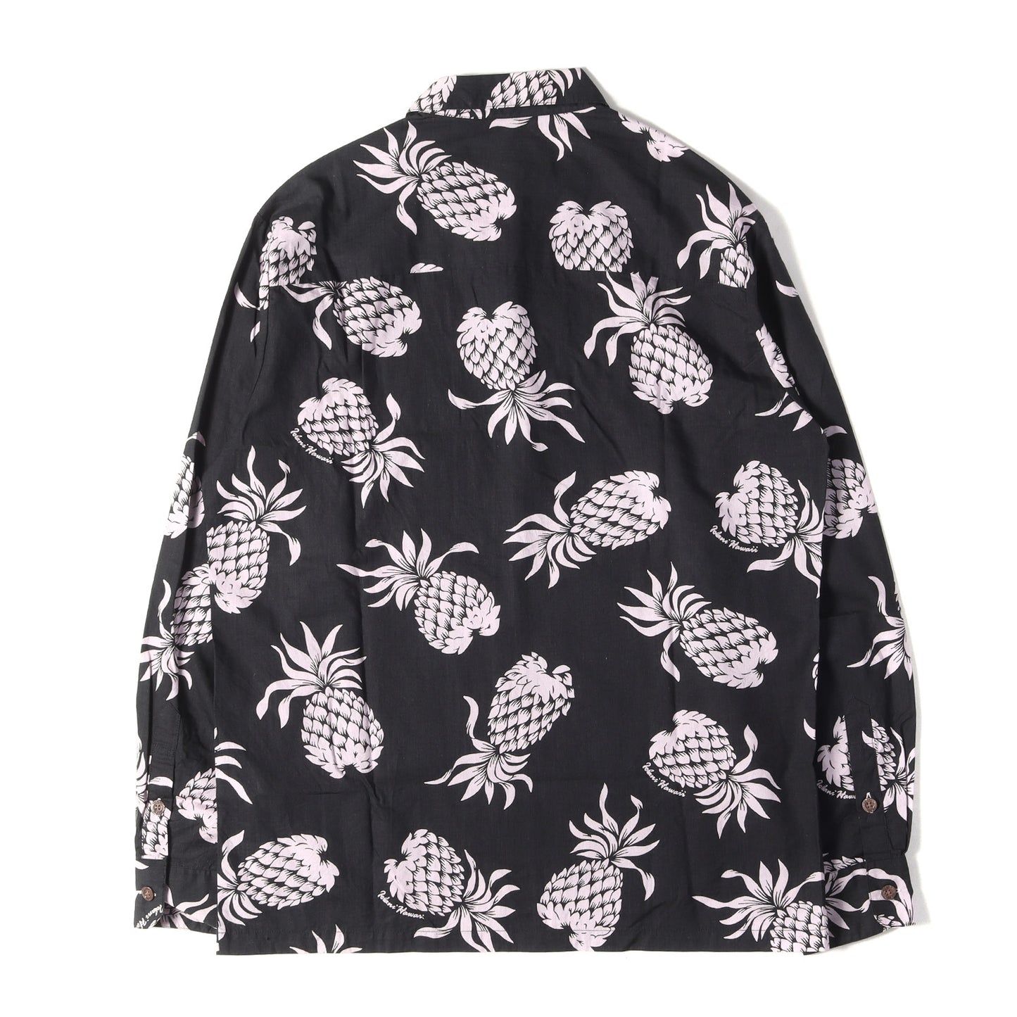 ×IOLANI パイナップル柄 ロングスリーブ アロハシャツ(NHIL. ALOHA / CRE-SHIRT. LS)