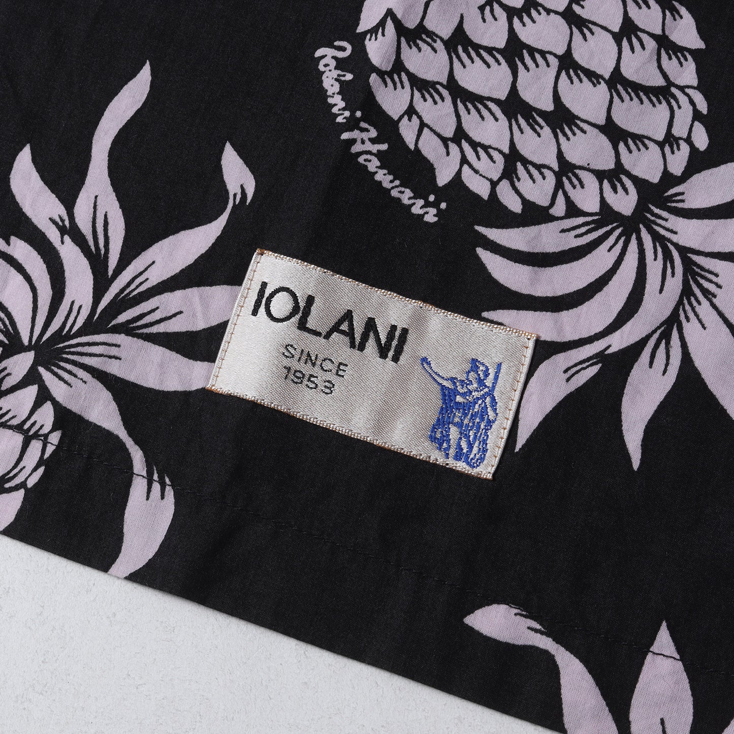 ×IOLANI パイナップル柄 ロングスリーブ アロハシャツ(NHIL. ALOHA / CRE-SHIRT. LS)