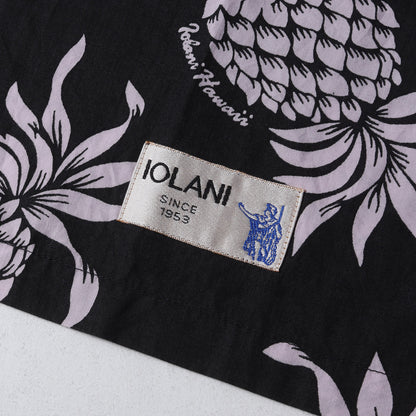 ×IOLANI パイナップル柄 ロングスリーブ アロハシャツ(NHIL. ALOHA / CRE-SHIRT. LS)