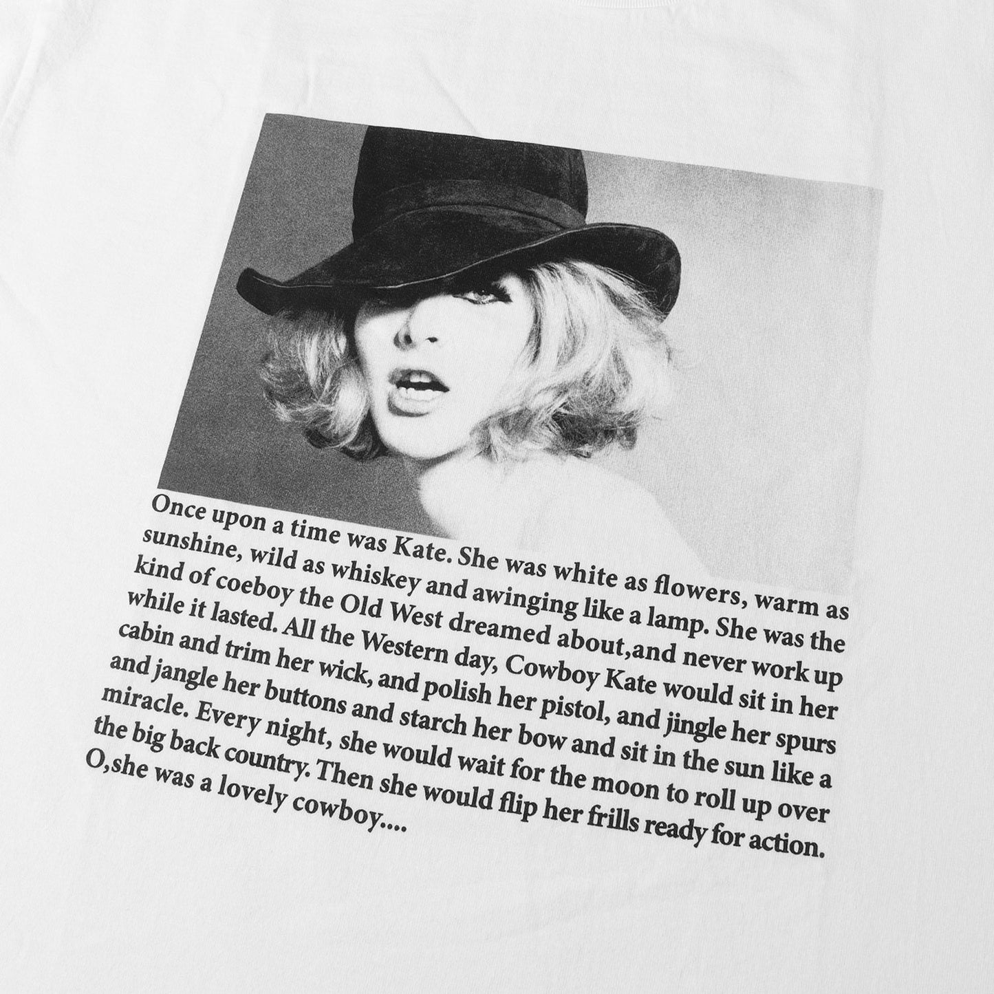 25AW ×Stie-lo ×Sam Haskins カウボーイ・ケイト フォト Tシャツ(kate Tee)