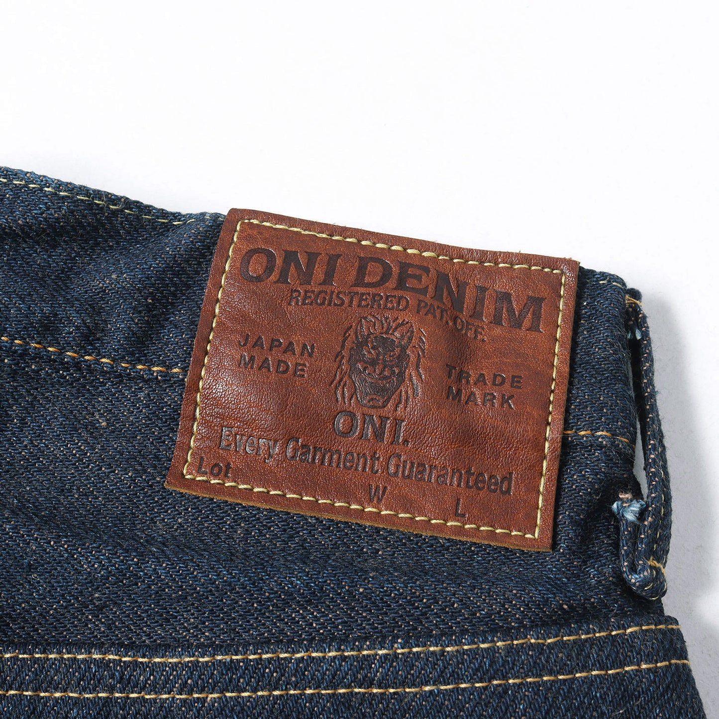 20oz シークレット スーパーワイドテーパード デニムパンツ (ONI822ZR-LBR)