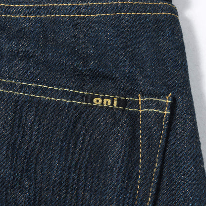 20oz シークレット スーパーワイドテーパード デニムパンツ (ONI822ZR-LBR)