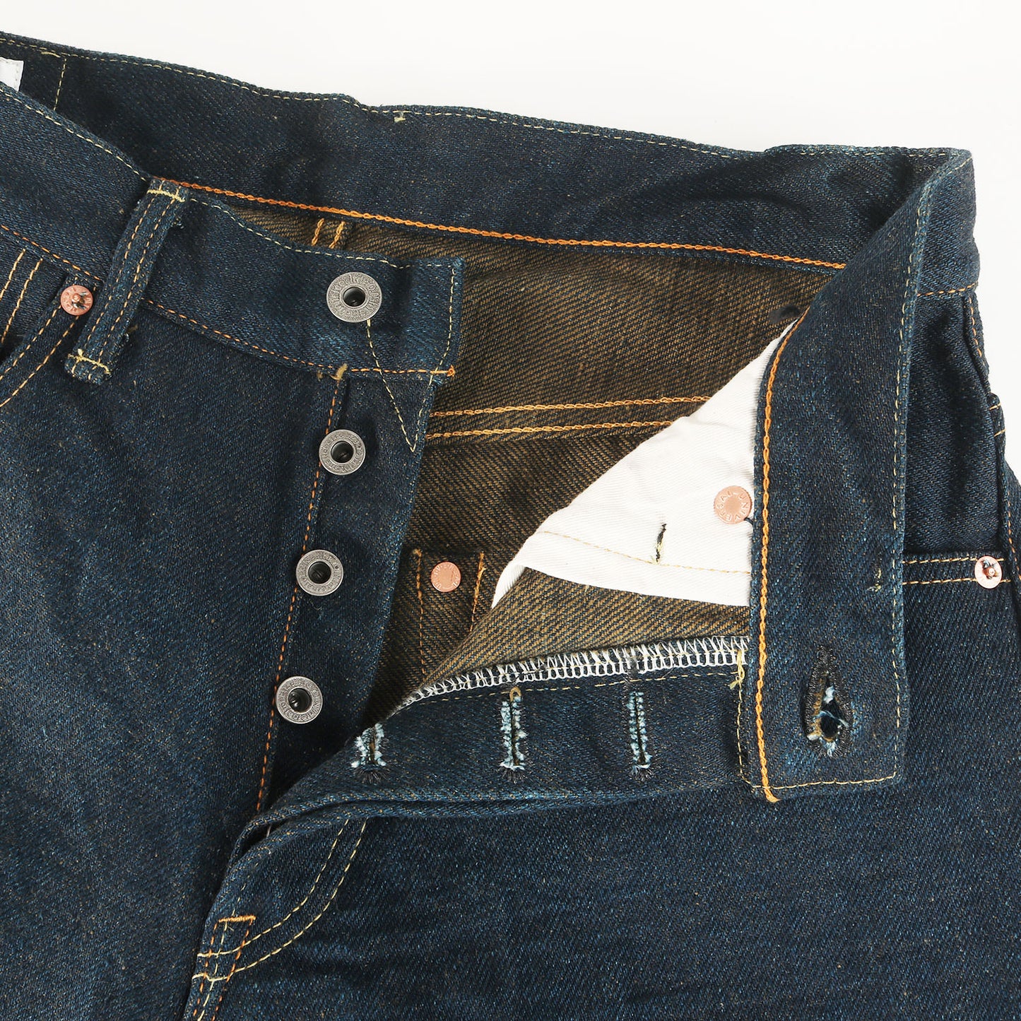 20oz シークレット スーパーワイドテーパード デニムパンツ (ONI822ZR-OLV)