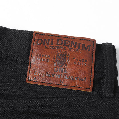 20oz シークレット レギュラーストレート ブラック デニムパンツ (ONI288ZR-BKBK)