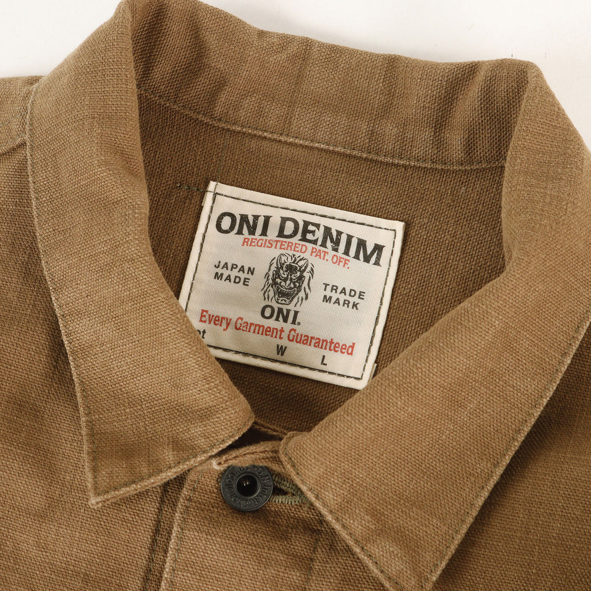 1stタイプ 13oz 硫化 ヘビーオックス ジャケット (ONI-01507L-HOX-BRK)