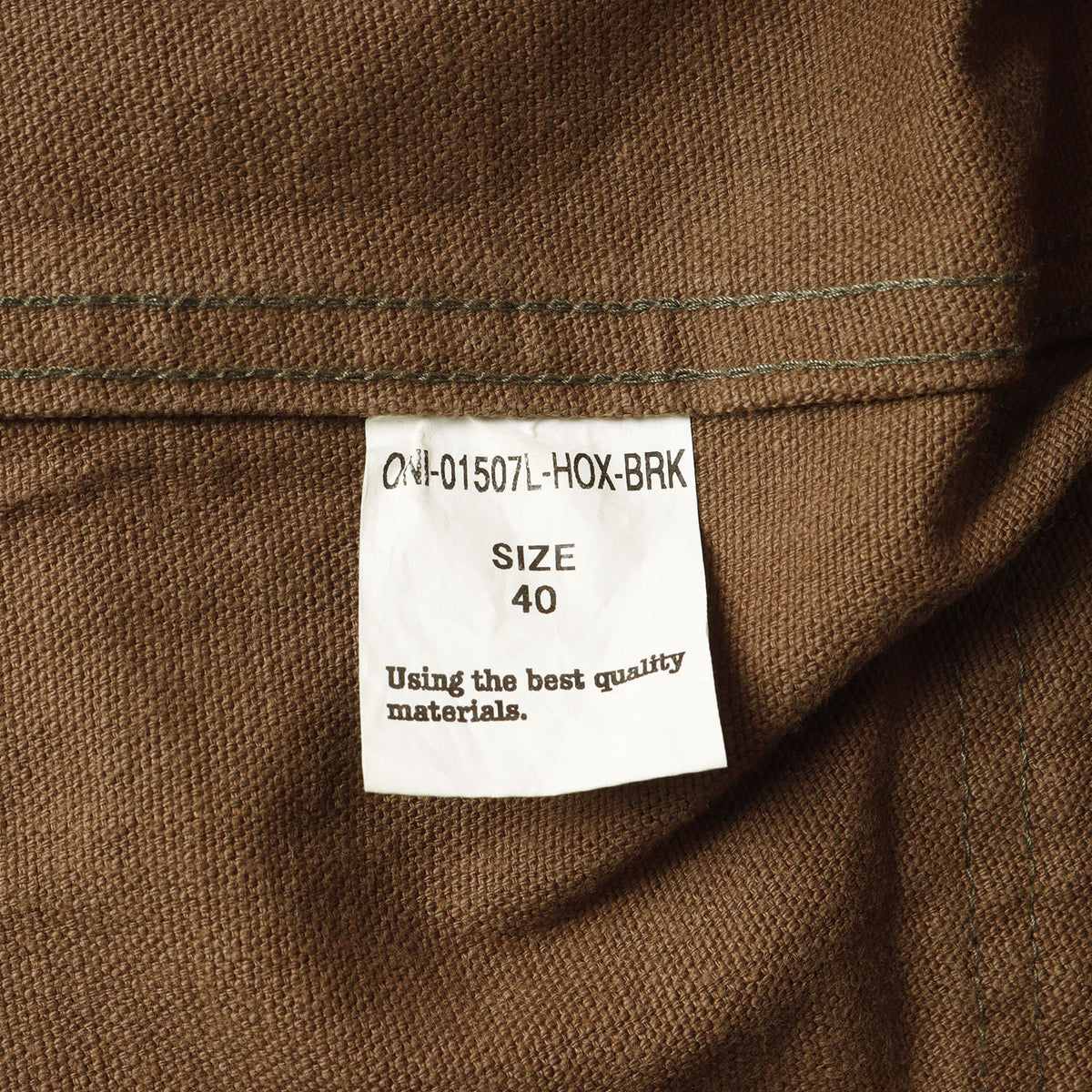 1stタイプ 13oz 硫化 ヘビーオックス ジャケット (ONI-01507L-HOX-BRK)