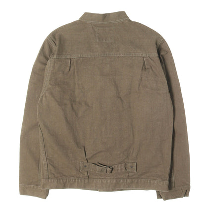1stタイプ 13oz 硫化 ヘビーオックス ジャケット (ONI-01507L-HOX-OLB)