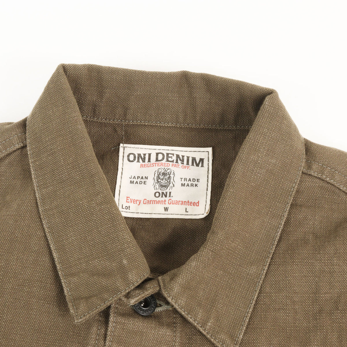 1stタイプ 13oz 硫化 ヘビーオックス ジャケット (ONI-01507L-HOX-OLB)