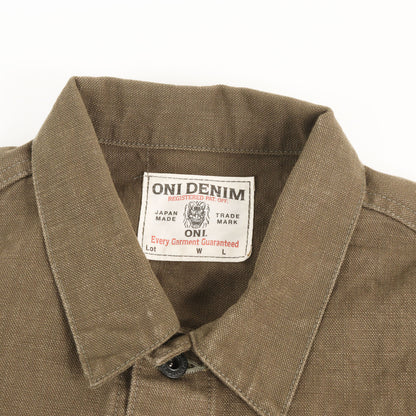 1stタイプ 13oz 硫化 ヘビーオックス ジャケット (ONI-01507L-HOX-OLB)