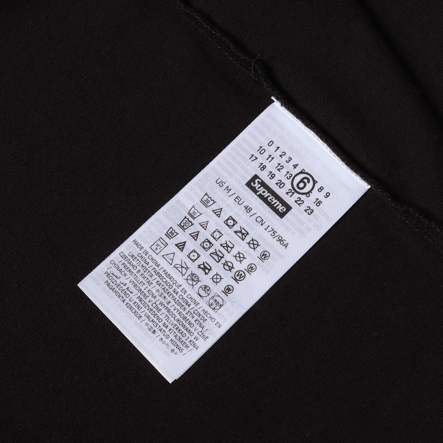 26SS ×MM6 Maison Margiela フェード加工 スプリット Tシャツ(Split S/S Top)