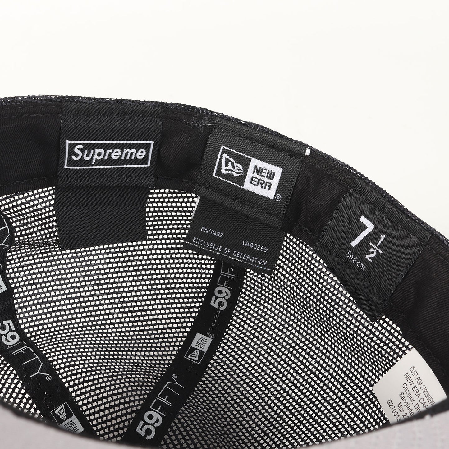 22SS ×NEW ERA BOXロゴ ベースボール メッシュキャップ(Box Logo Mesh Back New Era)