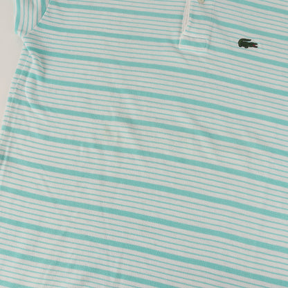 80s IZOD LACOSTE ボーダー 鹿の子 ポロシャツ USA製