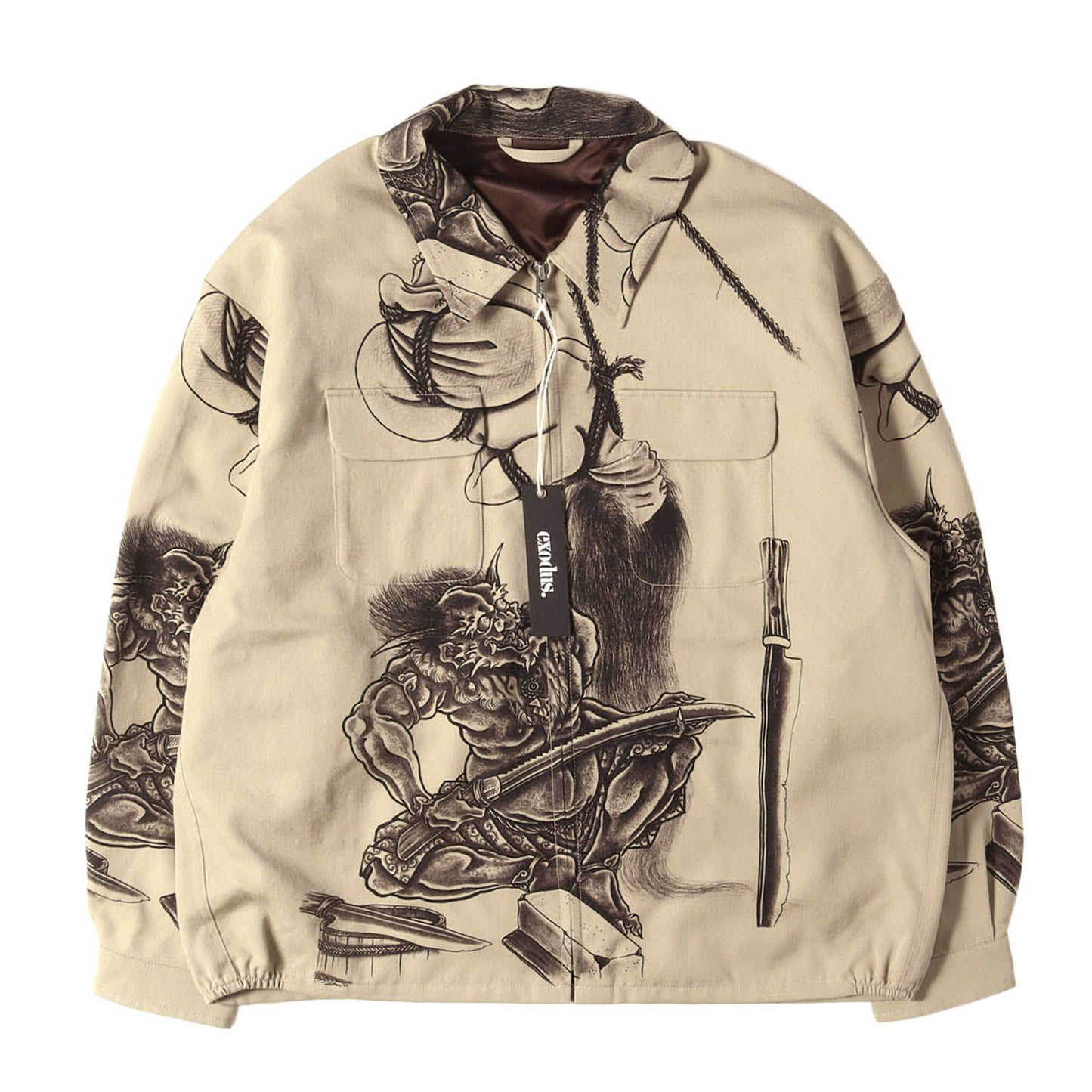 26SS ×三代目彫よし 百鬼図 ウールギャバジン スイングトップ(WOOL GABARDINE SWING TOP JACKET)